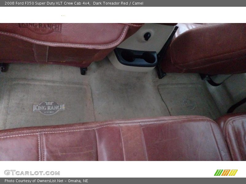 Dark Toreador Red / Camel 2008 Ford F350 Super Duty XLT Crew Cab 4x4