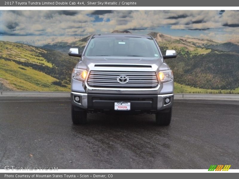 Silver Sky Metallic / Graphite 2017 Toyota Tundra Limited Double Cab 4x4