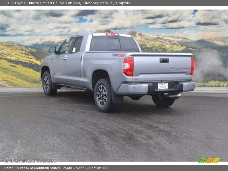 Silver Sky Metallic / Graphite 2017 Toyota Tundra Limited Double Cab 4x4
