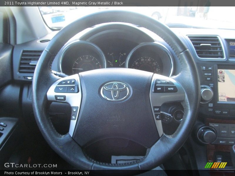 Magnetic Gray Metallic / Black 2011 Toyota Highlander Limited 4WD