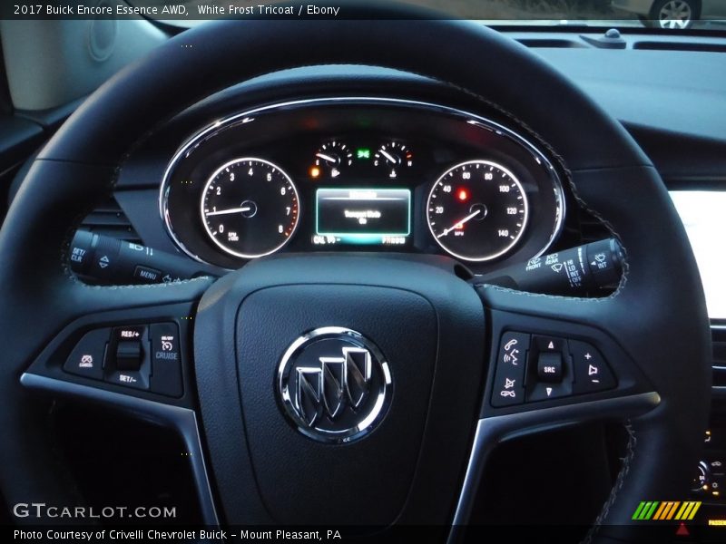 White Frost Tricoat / Ebony 2017 Buick Encore Essence AWD