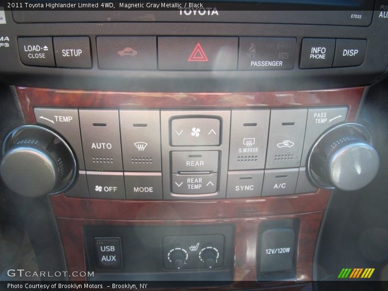 Magnetic Gray Metallic / Black 2011 Toyota Highlander Limited 4WD