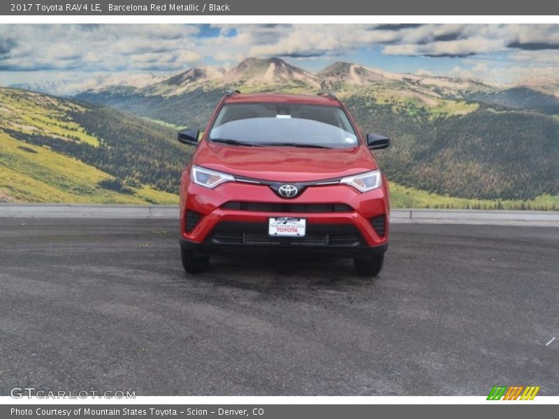 Barcelona Red Metallic / Black 2017 Toyota RAV4 LE