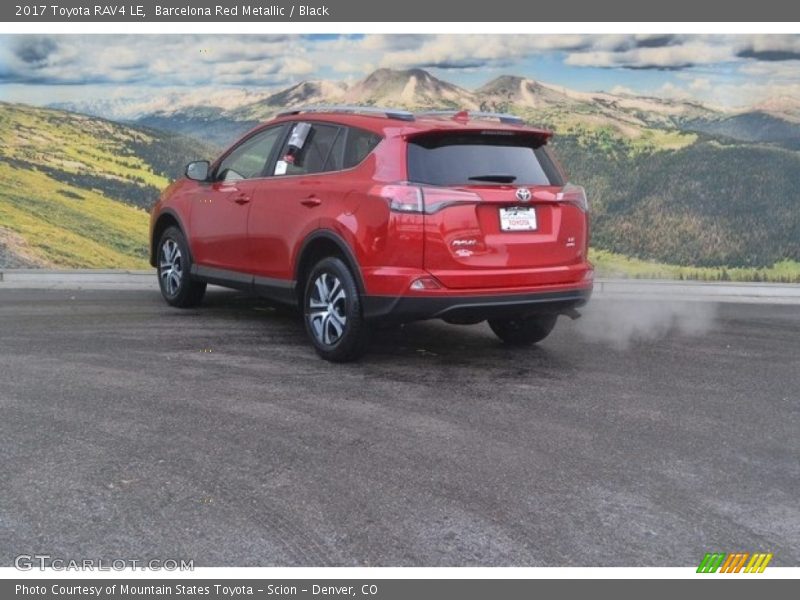 Barcelona Red Metallic / Black 2017 Toyota RAV4 LE