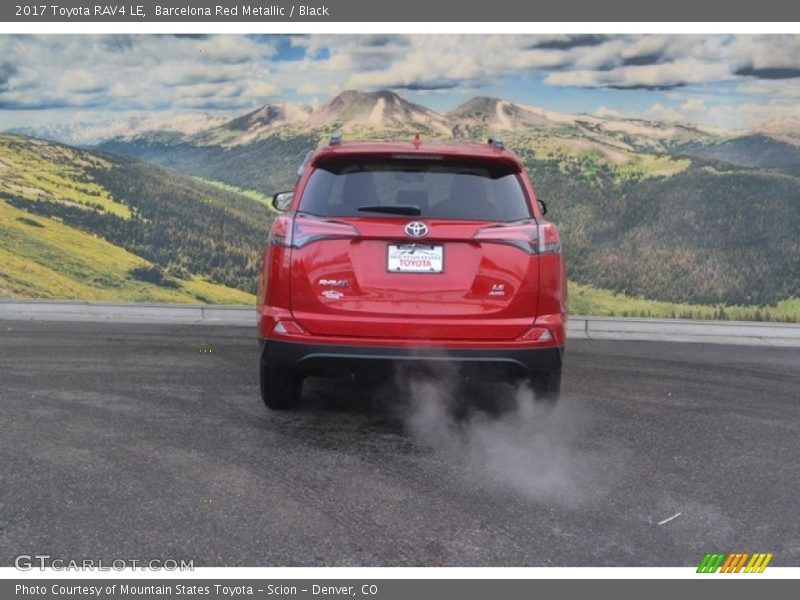 Barcelona Red Metallic / Black 2017 Toyota RAV4 LE