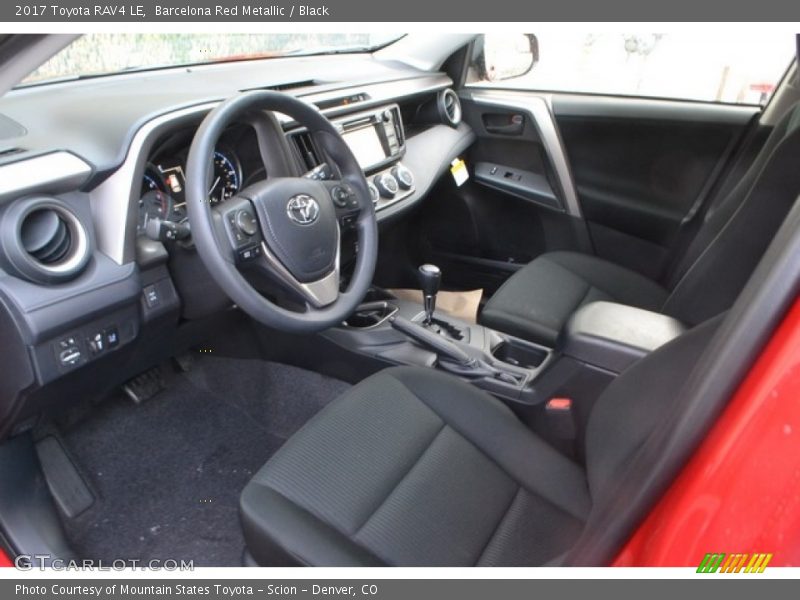 Barcelona Red Metallic / Black 2017 Toyota RAV4 LE