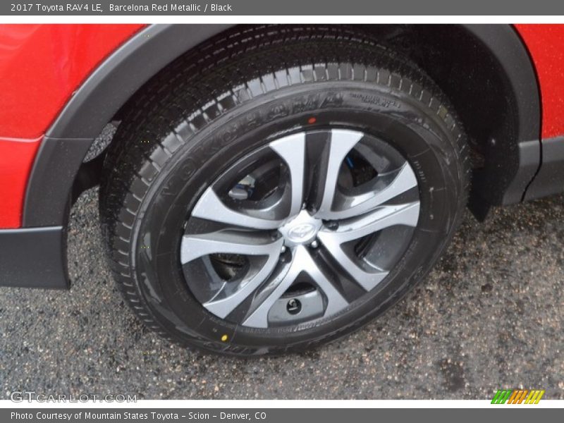 Barcelona Red Metallic / Black 2017 Toyota RAV4 LE