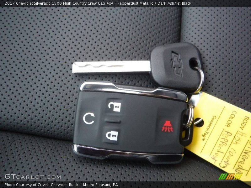 Keys of 2017 Silverado 1500 High Country Crew Cab 4x4