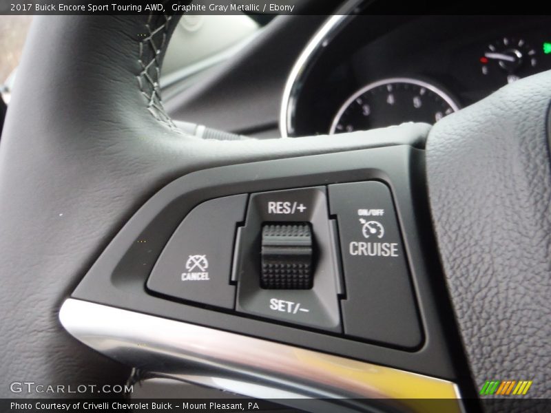 Graphite Gray Metallic / Ebony 2017 Buick Encore Sport Touring AWD