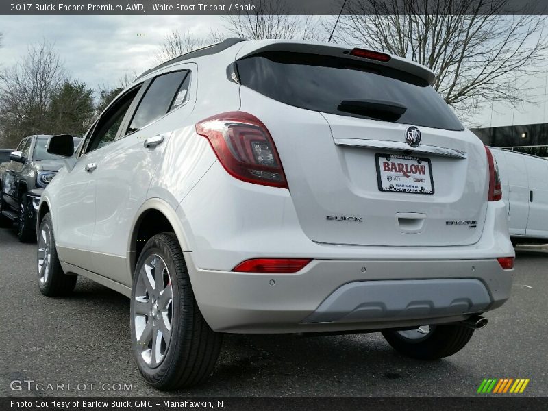 White Frost Tricoat / Shale 2017 Buick Encore Premium AWD