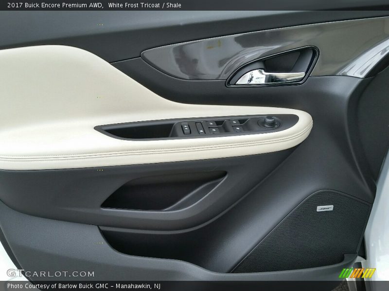 White Frost Tricoat / Shale 2017 Buick Encore Premium AWD
