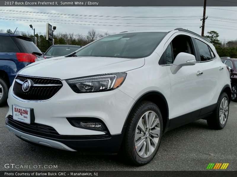 Summit White / Ebony 2017 Buick Encore Preferred II