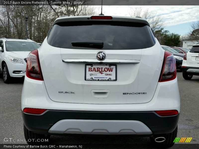 Summit White / Ebony 2017 Buick Encore Preferred II