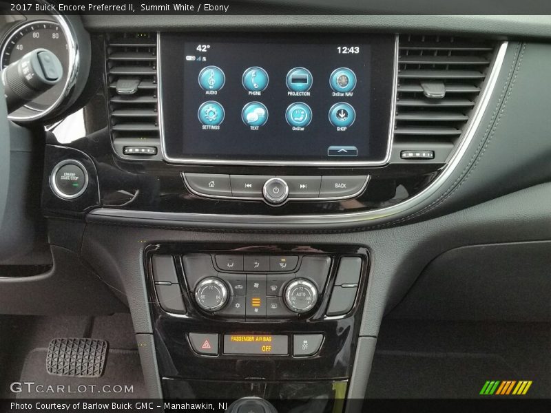 Summit White / Ebony 2017 Buick Encore Preferred II