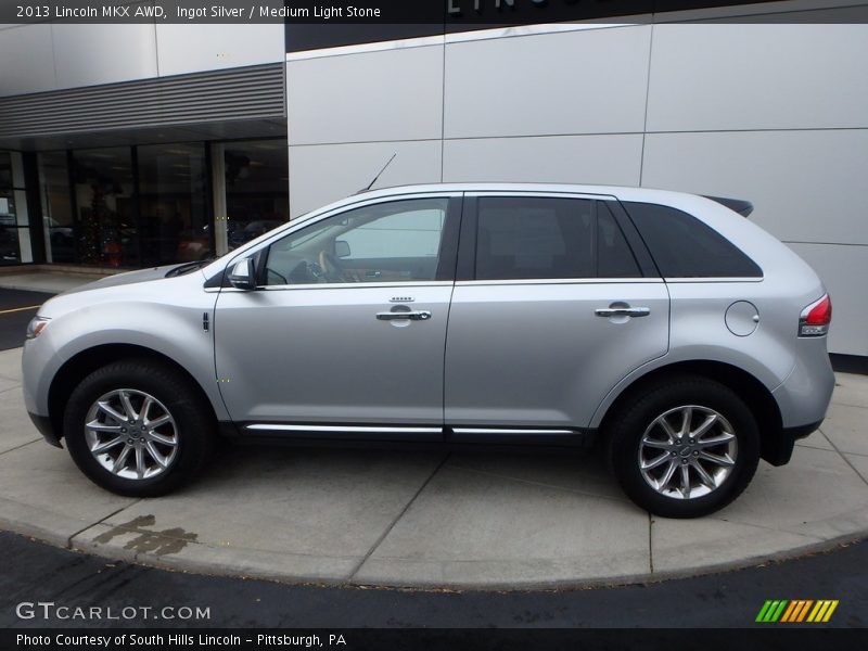 Ingot Silver / Medium Light Stone 2013 Lincoln MKX AWD
