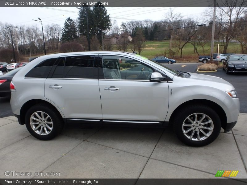 Ingot Silver / Medium Light Stone 2013 Lincoln MKX AWD