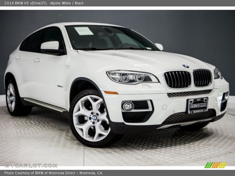 Alpine White / Black 2014 BMW X6 xDrive35i