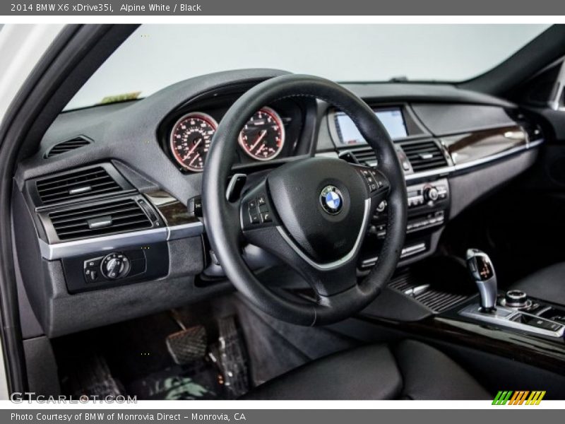 Alpine White / Black 2014 BMW X6 xDrive35i