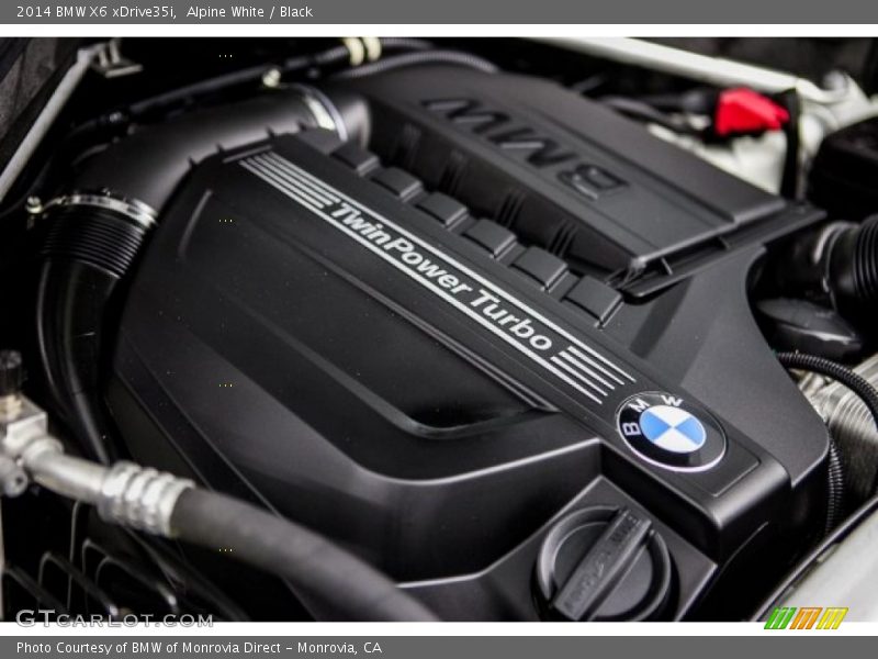 Alpine White / Black 2014 BMW X6 xDrive35i