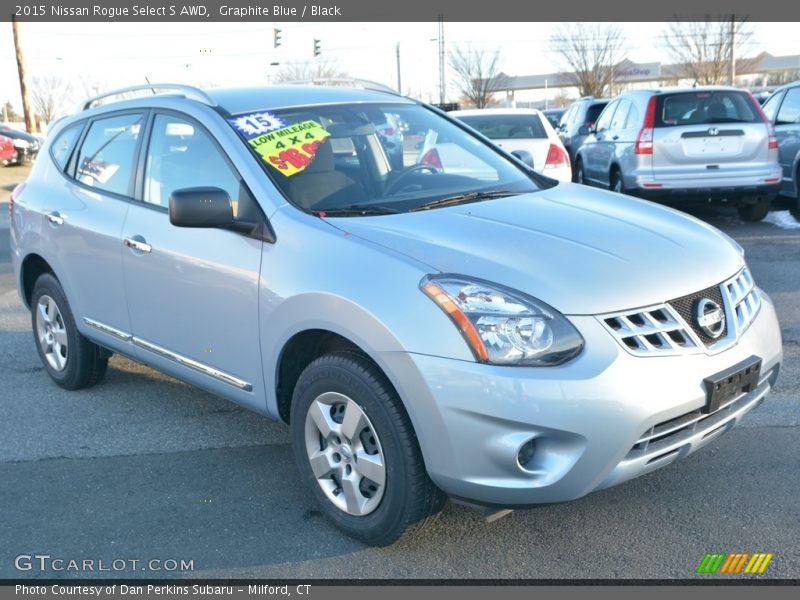 Graphite Blue / Black 2015 Nissan Rogue Select S AWD