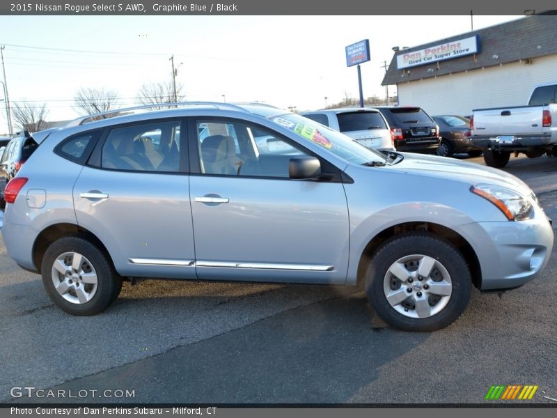 Graphite Blue / Black 2015 Nissan Rogue Select S AWD