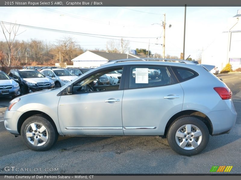 Graphite Blue / Black 2015 Nissan Rogue Select S AWD