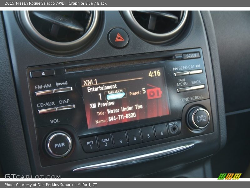 Graphite Blue / Black 2015 Nissan Rogue Select S AWD