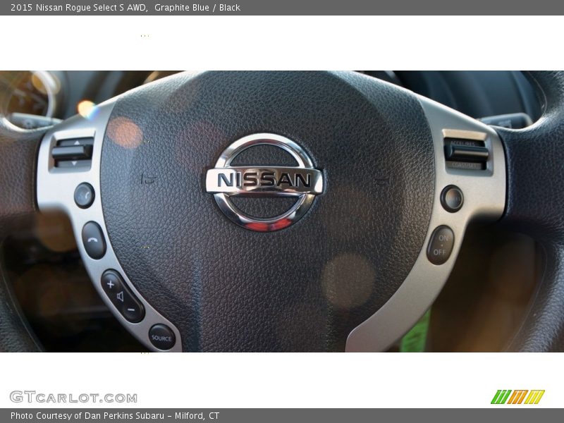 Graphite Blue / Black 2015 Nissan Rogue Select S AWD