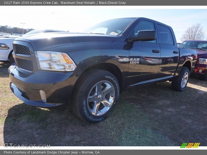 Maximum Steel Metallic / Black/Diesel Gray 2017 Ram 1500 Express Crew Cab