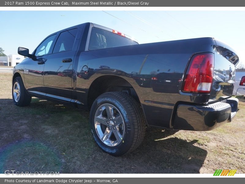 Maximum Steel Metallic / Black/Diesel Gray 2017 Ram 1500 Express Crew Cab
