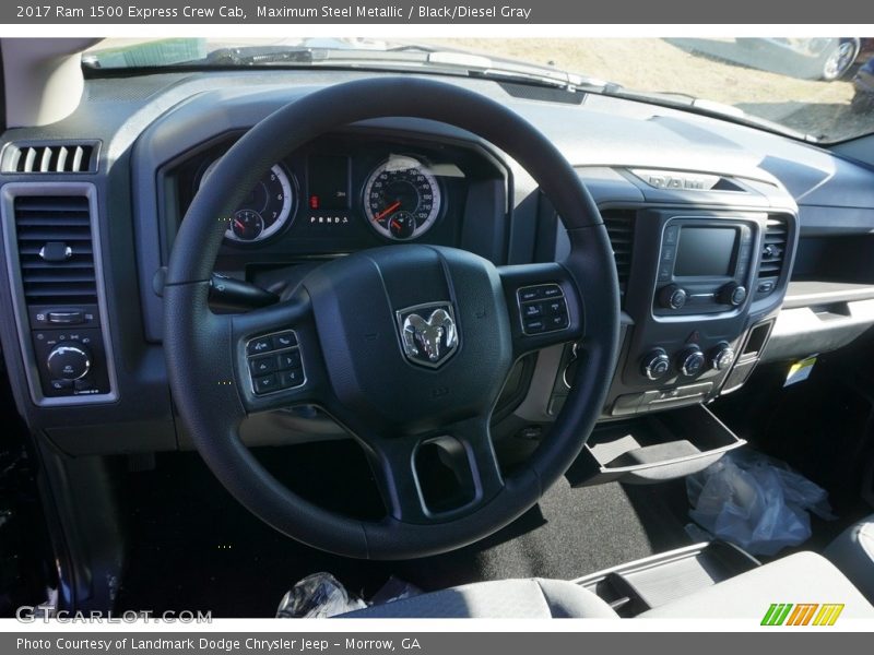 Maximum Steel Metallic / Black/Diesel Gray 2017 Ram 1500 Express Crew Cab