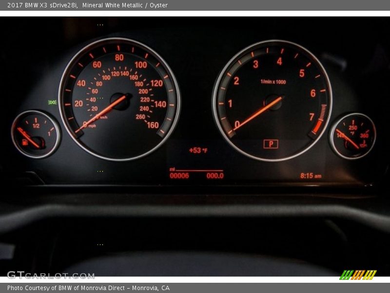 Mineral White Metallic / Oyster 2017 BMW X3 sDrive28i