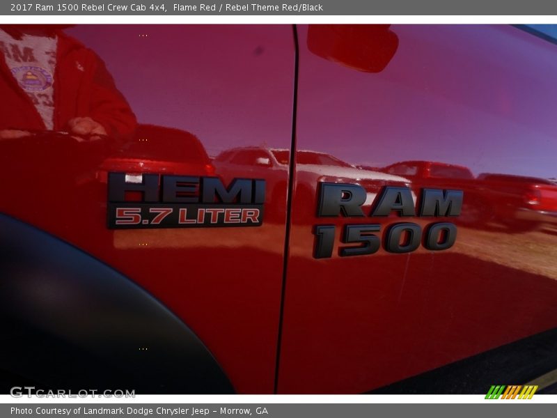 Flame Red / Rebel Theme Red/Black 2017 Ram 1500 Rebel Crew Cab 4x4