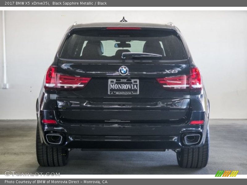 Black Sapphire Metallic / Black 2017 BMW X5 xDrive35i