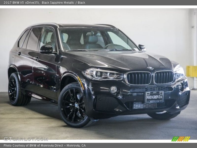 Black Sapphire Metallic / Black 2017 BMW X5 xDrive35i