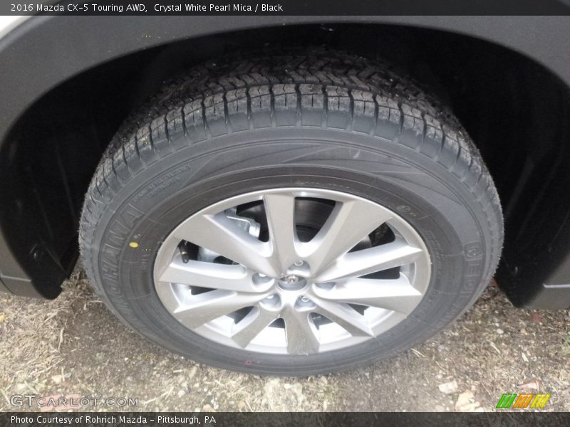 Crystal White Pearl Mica / Black 2016 Mazda CX-5 Touring AWD