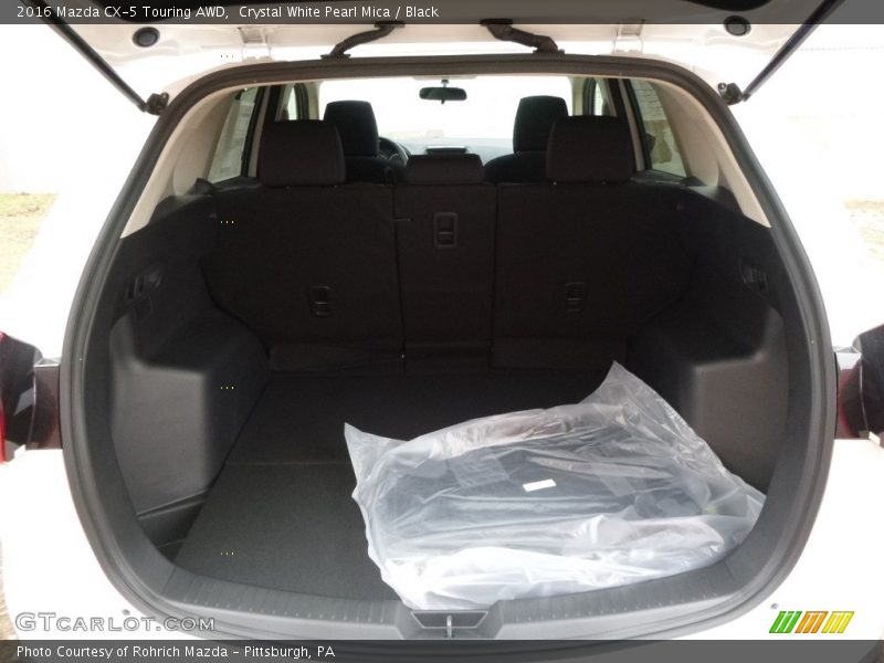 Crystal White Pearl Mica / Black 2016 Mazda CX-5 Touring AWD