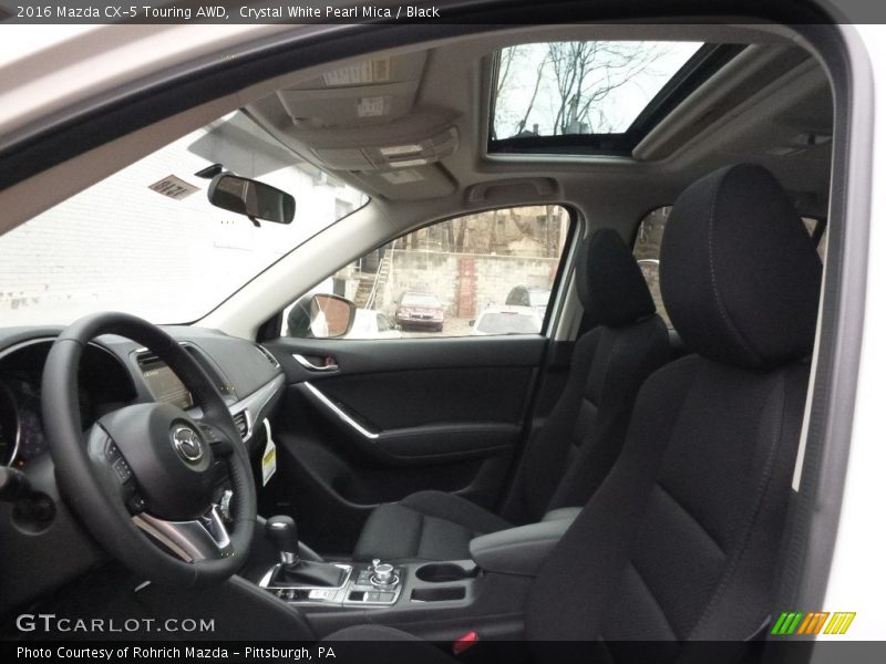 Crystal White Pearl Mica / Black 2016 Mazda CX-5 Touring AWD