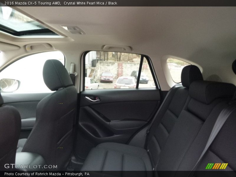 Crystal White Pearl Mica / Black 2016 Mazda CX-5 Touring AWD