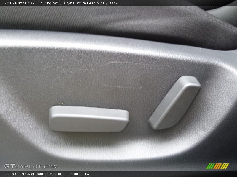Crystal White Pearl Mica / Black 2016 Mazda CX-5 Touring AWD