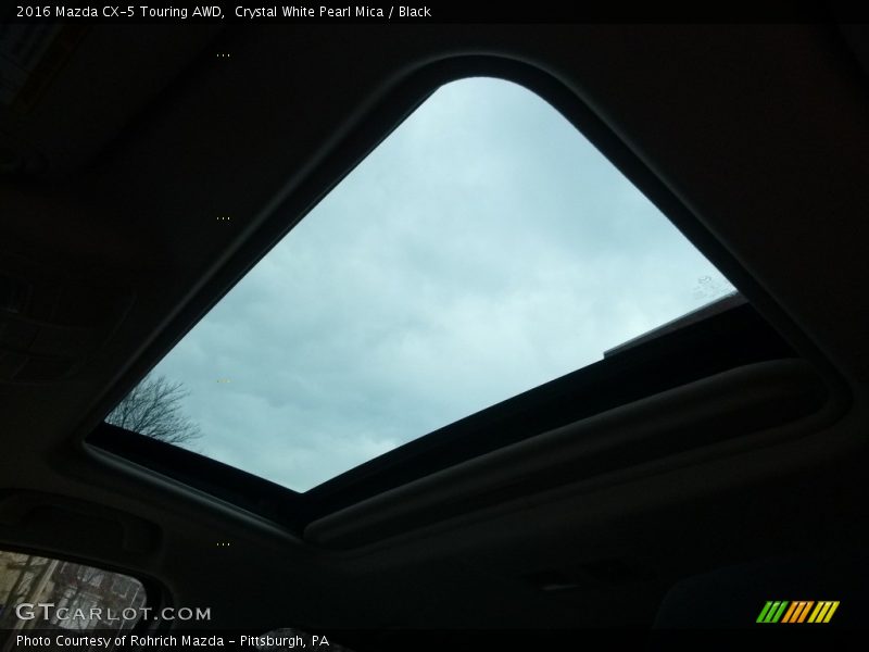 Crystal White Pearl Mica / Black 2016 Mazda CX-5 Touring AWD