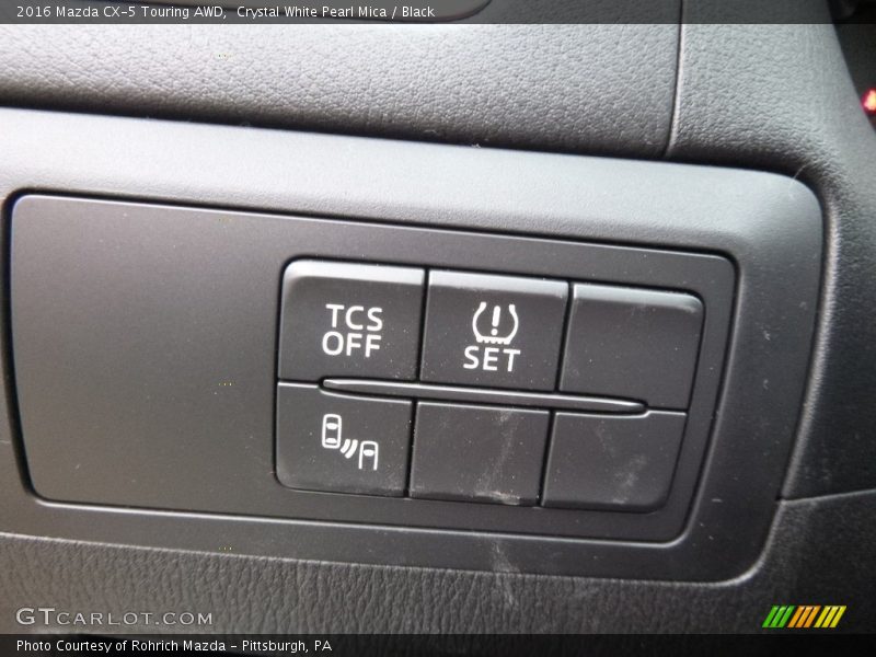 Crystal White Pearl Mica / Black 2016 Mazda CX-5 Touring AWD