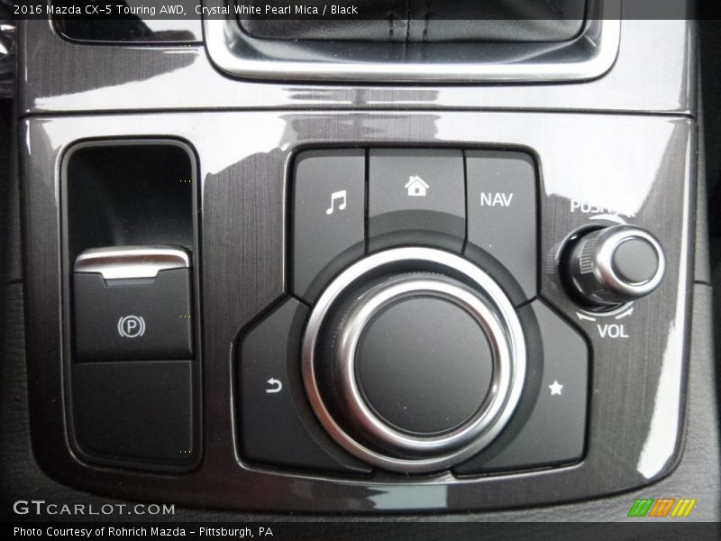 Crystal White Pearl Mica / Black 2016 Mazda CX-5 Touring AWD