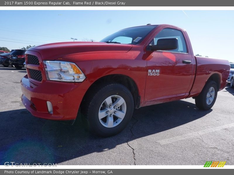 Flame Red / Black/Diesel Gray 2017 Ram 1500 Express Regular Cab
