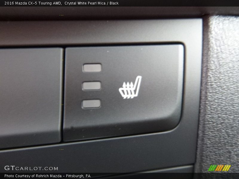 Crystal White Pearl Mica / Black 2016 Mazda CX-5 Touring AWD
