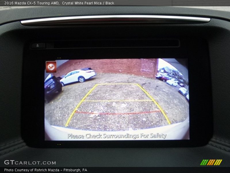 Crystal White Pearl Mica / Black 2016 Mazda CX-5 Touring AWD