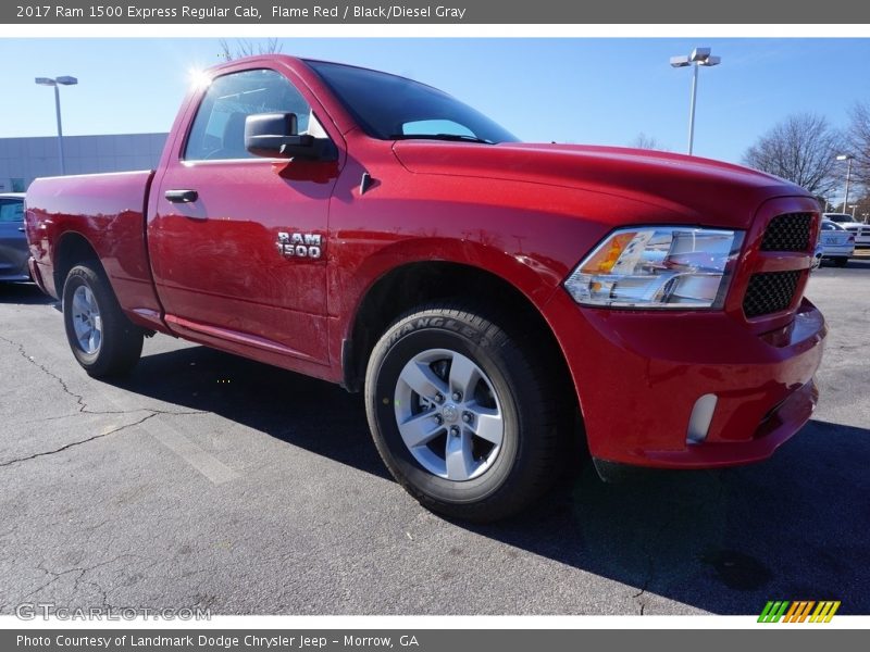 Flame Red / Black/Diesel Gray 2017 Ram 1500 Express Regular Cab