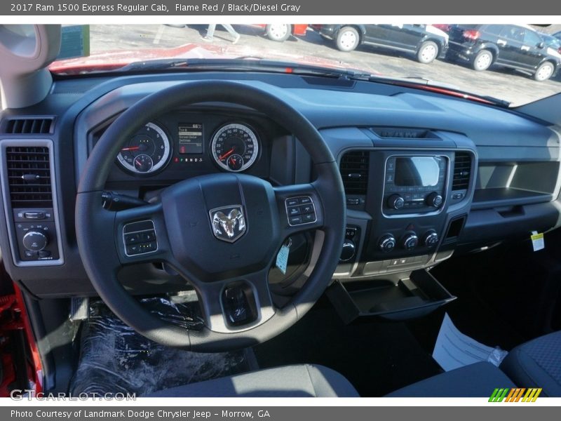 Flame Red / Black/Diesel Gray 2017 Ram 1500 Express Regular Cab