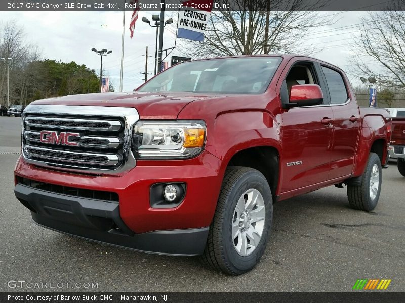 Red Quartz Tintcoat / Cocoa/­Dune 2017 GMC Canyon SLE Crew Cab 4x4