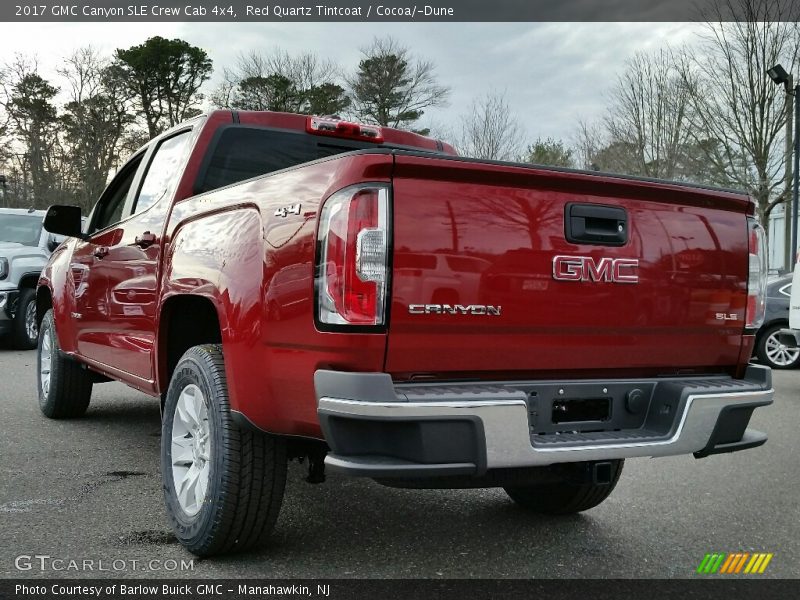Red Quartz Tintcoat / Cocoa/­Dune 2017 GMC Canyon SLE Crew Cab 4x4